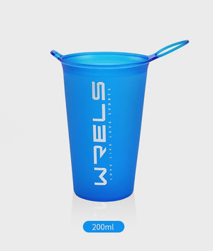 Opvouwbare Siliconen Waterfles 500ml met Rietje - BPA-vrij voor Sport & Reizen
