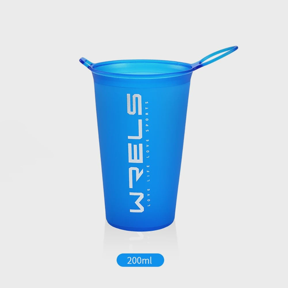 Opvouwbare Siliconen Waterfles 500ml met Rietje - BPA-vrij voor Sport & Reizen