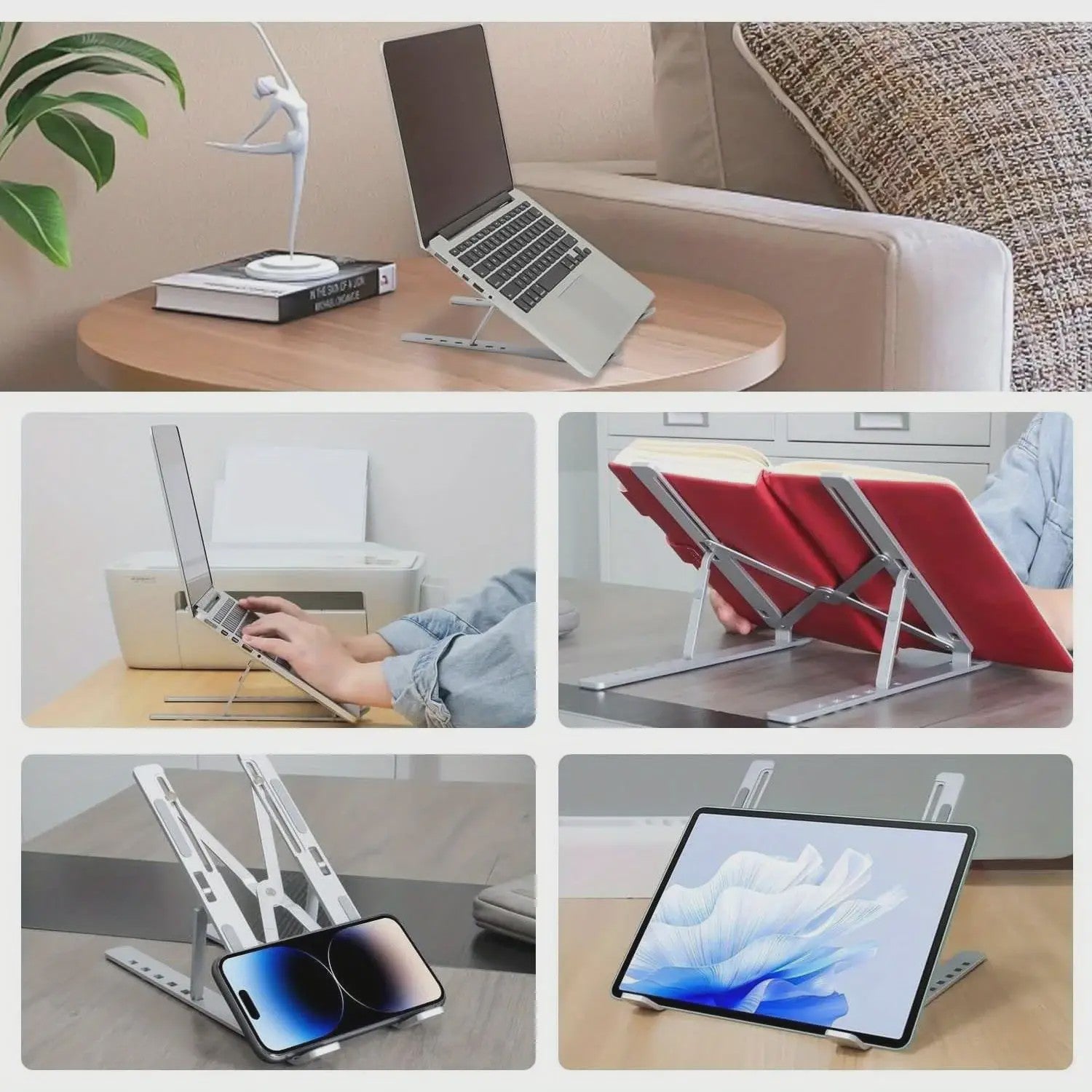 Verstelbare Laptopstandaard - Ergonomisch en Draagbaar