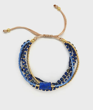 Bohemian Turquoise Kralen Armbanden Set - Multi-Layer Boho Stijl