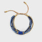 Bohemian Turquoise Kralen Armbanden Set - Multi-Layer Boho Stijl
