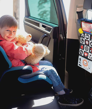 Zachte Baby Stoffen Boek met Spiegel - Interactief Educatief Montessori Speelgoed