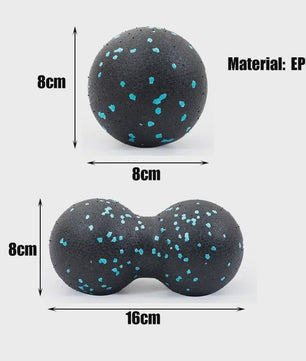 Dubbele Massagebal 8cm - EPP Fascia Roller voor Spierontspanning en Pijnverlichting