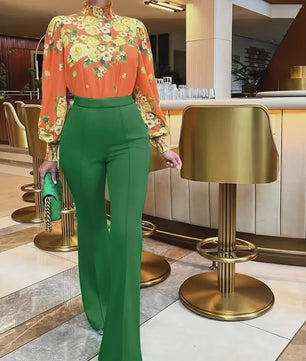 Trendy Dames Bell-Bottoms Broek - Flared Pantalon voor Lente & Herfst