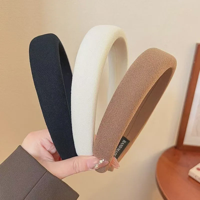 Modieuze Dames Hoofdband - Zachte Sponge Band voor Gezichtswas & Stijl