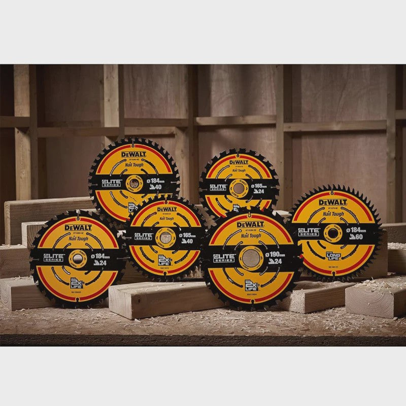 DEWALT Cirkelzaagblad DT10640 - 165mm 40T - Duurzaam & Multifunctioneel