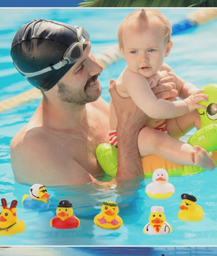 Set van 25 Mini Badeendjes - Assorti Speelgoed voor Baby Bad, Zwembad & Cruisen