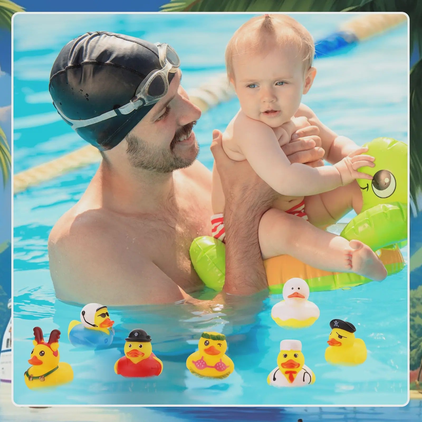 Set van 25 Mini Badeendjes - Assorti Speelgoed voor Baby Bad, Zwembad & Cruisen