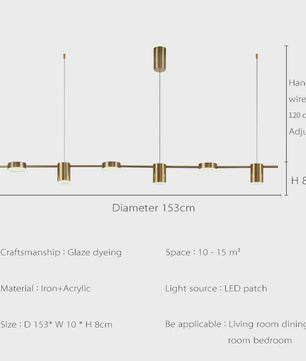 Moderne LED Plafondlamp - Dimbare Hanglamp voor Eetkamer, Keuken & Woonkamer
