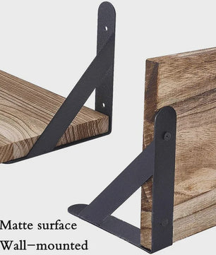 Houten Drijvende Wandplanken Set - Stijlvolle Opbergoplossingen voor Woonkamer, Keuken & Badkamer