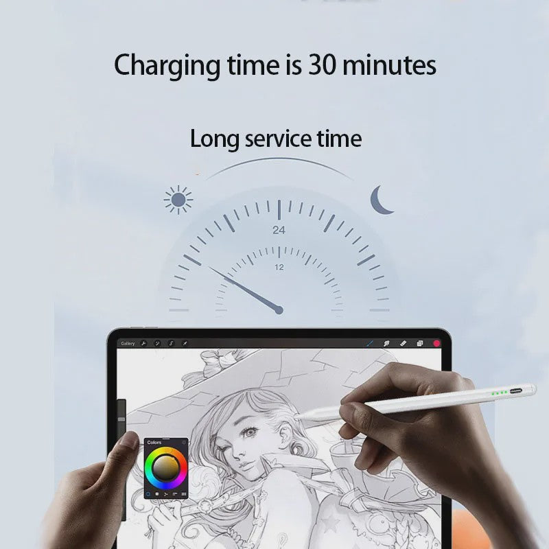 Stylus Pen met Palm Rejection & Power Display voor Apple iPad (2018-2022)