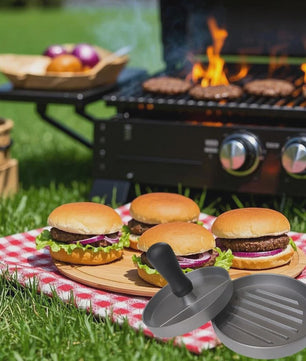 Aluminium Burgerpers voor Perfecte Hamburgers - Ideaal voor BBQ & Keuken