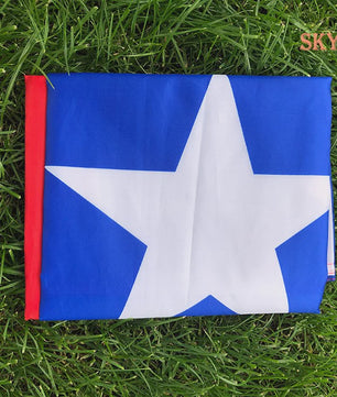 Chile Vlag 90x150cm - Polyester Vlaggenbanner met 2 Ophangringen