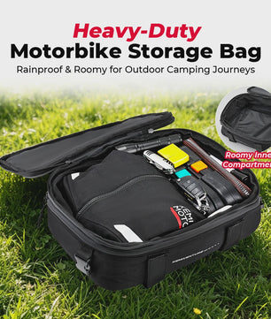 Motorfiets Topcase / Zijtas - 20L Uitbreidbaar - Waterdicht & Robuust