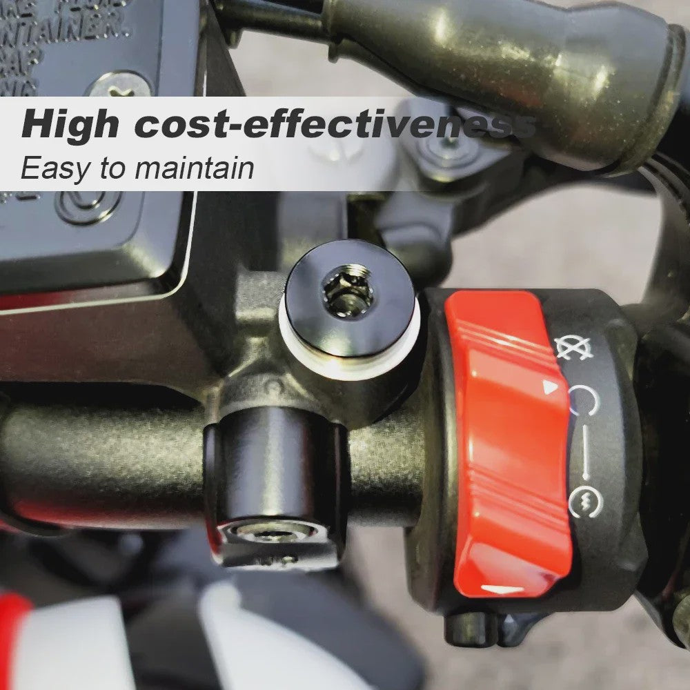 4x Universele M10x1.25 Schroefpluggen voor Spiegelgaten - Motor Accessoires