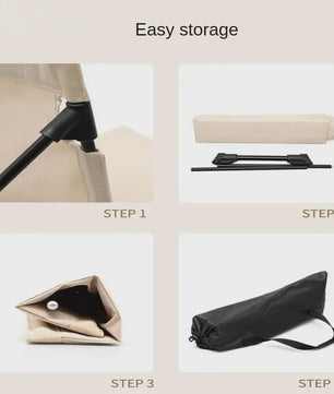 Lichtgewicht Opvouwbare Stoel - Aluminium, Draagbaar & Comfortabel voor Camping, Strand & Vissen