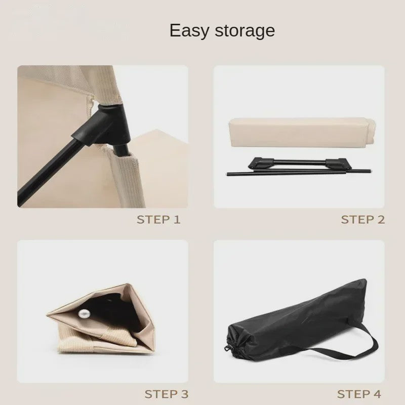 Lichtgewicht Opvouwbare Stoel - Aluminium, Draagbaar & Comfortabel voor Camping, Strand & Vissen