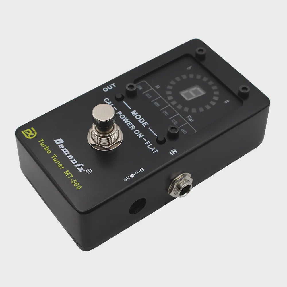 Demonfx MT-500 Turbo Tuner: Nauwkeurige Gitaar & Bas Stemmer met Programmeerbare Modi