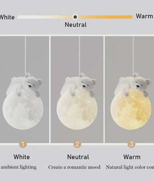 Creatieve LED Hanglamp met Cartoon Dieren - Slaapkamer & Kinderkamer Decoratie