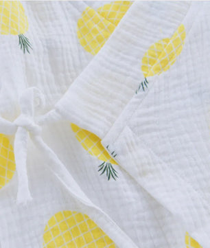 Mousseline Katoen Romper met Lange Mouwen voor Baby's (0-24M) - Unisex Jumpsuit voor Jongens & Meisjes