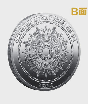 Maya Kalender Munt - Azteken Souvenir Coin Mexico