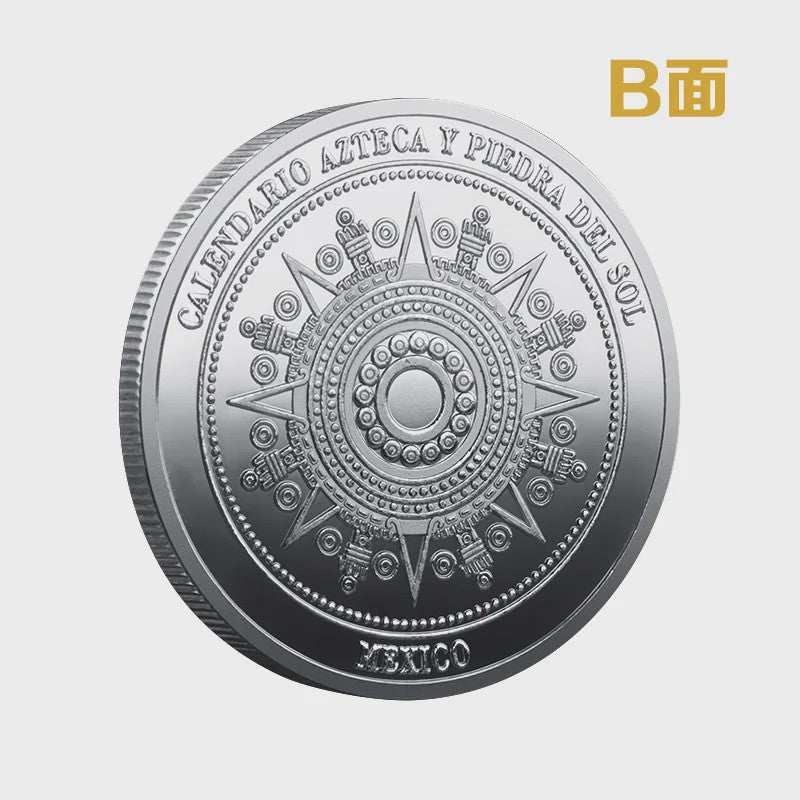 Maya Kalender Munt - Azteken Souvenir Coin Mexico