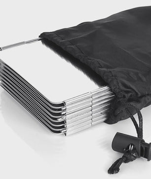 Opvouwbaar Windscherm voor Camping Gasfornuis - Lichtgewicht & Verstelbaar