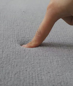 Zacht Coral Fleece Vloerkleed Grijs - Comfortabel voor Woonkamer, Slaapkamer & Kinderkamer