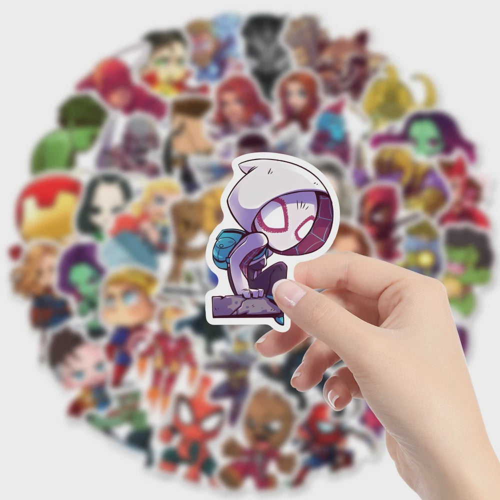Marvel Avengers Superheld Stickers - Waterdicht & Decoratief (10-200 Stuks)
