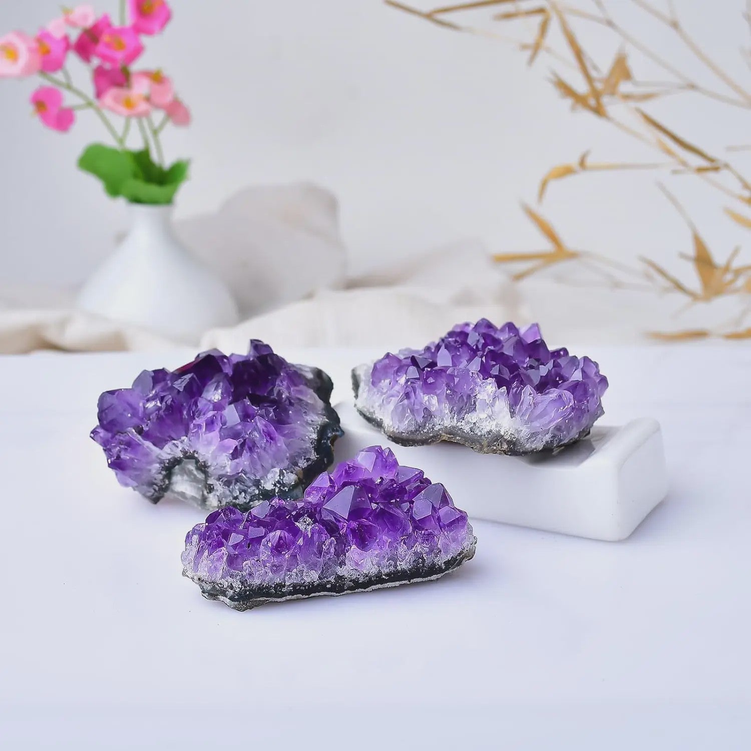 Natuurlijke Amethist Geode Cluster - Ruw Kristal Edelsteen (30-70g)