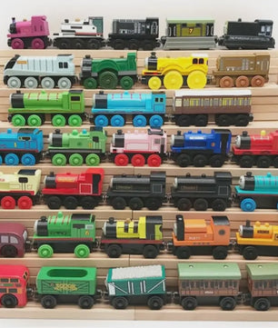 Houten Trein Speelgoed Set: Thomas & Friends Karakters en Rijtuigen