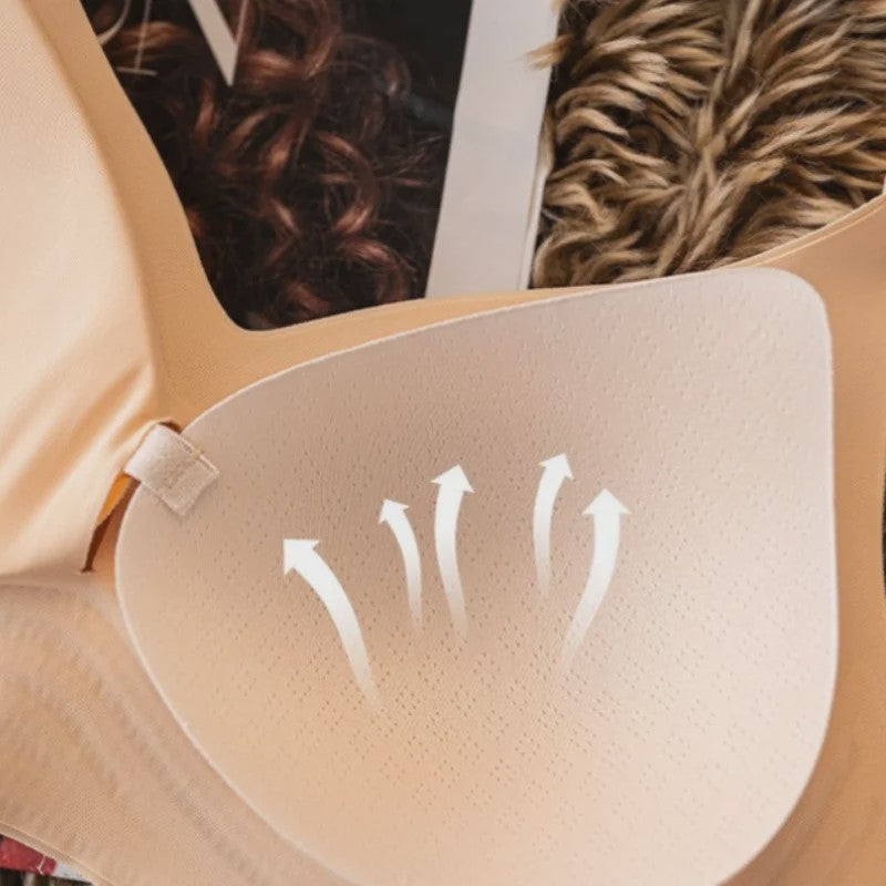 Set van 2 Naadloze Comfort BH's met V-hals en Brede Bandjes - Draadloos & Onzichtbaar