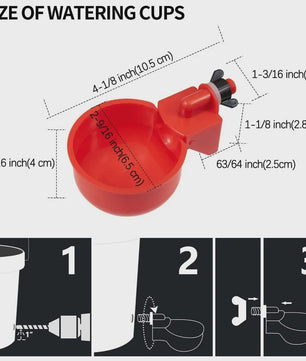 Automatische Drinkbakjes voor Kippen en Watervogels - Set van 10