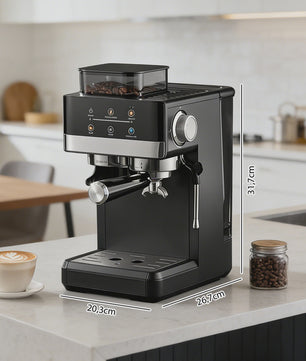 Volautomatische Espressomachine met Geïntegreerde Bonenmaler - 20 Bar, 1350W