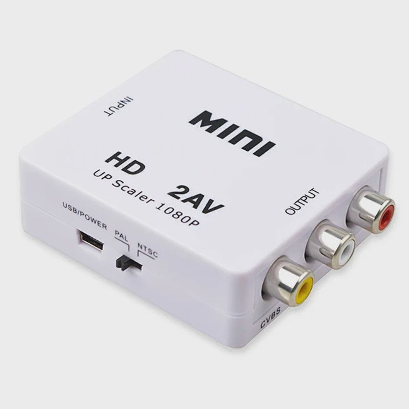 HDMI naar RCA Converter 1080P - AV Composite Video Adapter voor Oude TV's & Projectoren