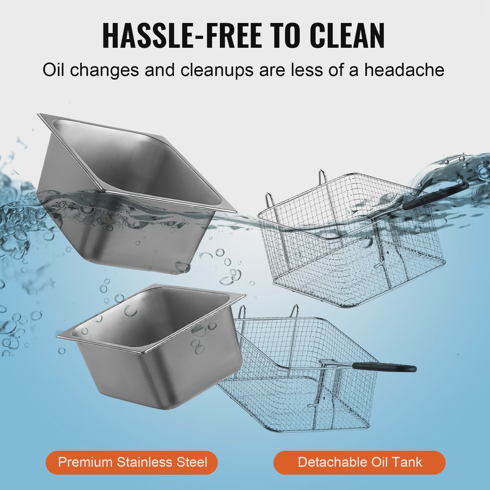 Dubbele Professionele Elektrische Frituurpan 12L - 3000W RVS - Ideaal voor Friet & Kip