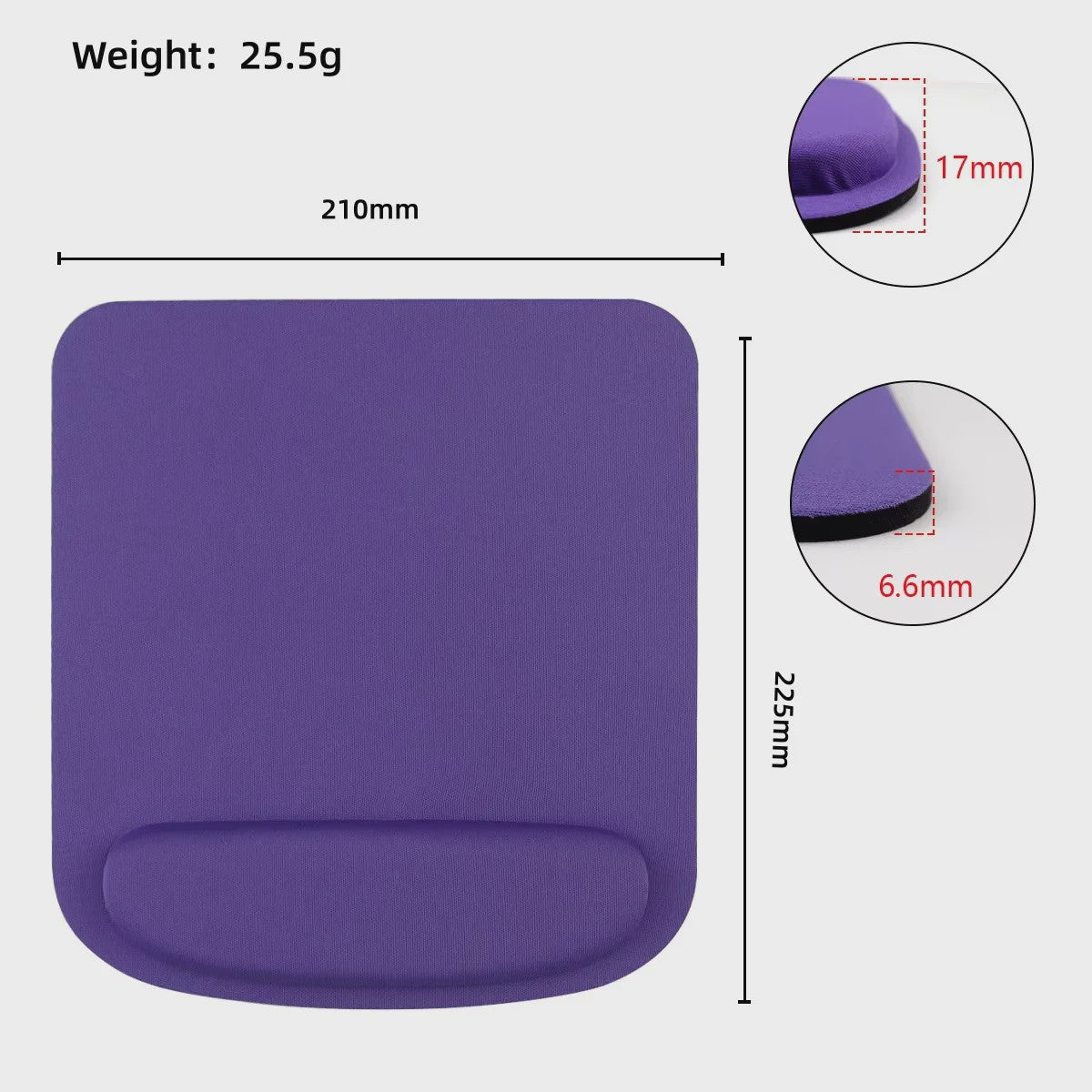 Ergonomische Muismat met Polsondersteuning - Comfortabel voor Kantoor & Gaming