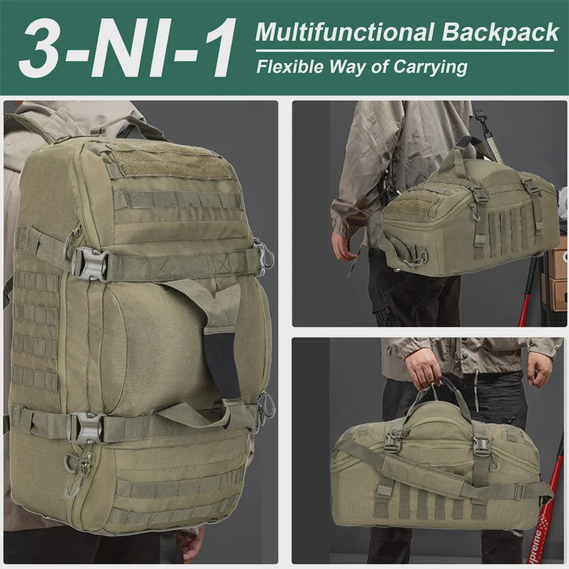 Multifunctionele Duffle Bag Rugzak 25L/45L/80L - Waterdicht, Tactisch & Outdoor