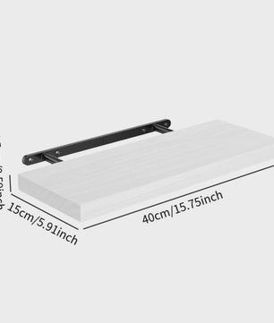Drijvende Wandplank - Stevig & Decoratief met Onzichtbare Beugel voor Woonkamer, Keuken, Badkamer