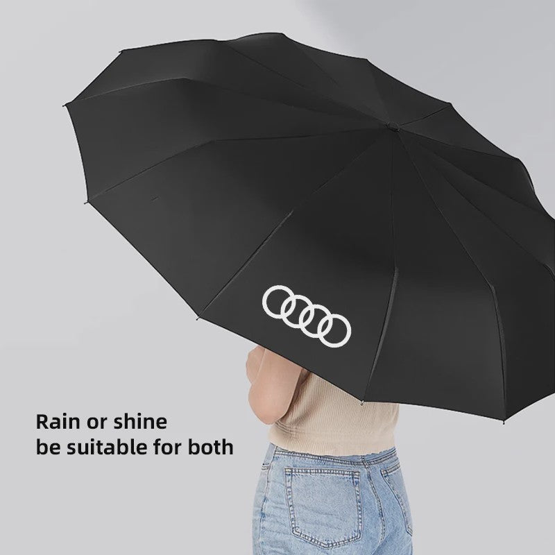 Automatische Vouwparaplu met UV-bescherming en Luxe Audi Logo