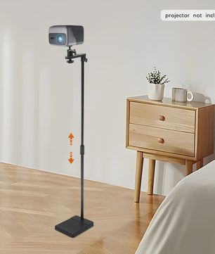 Verstelbare Projector Vloerstandaard 122-154 cm met 360° Draaibare Kop