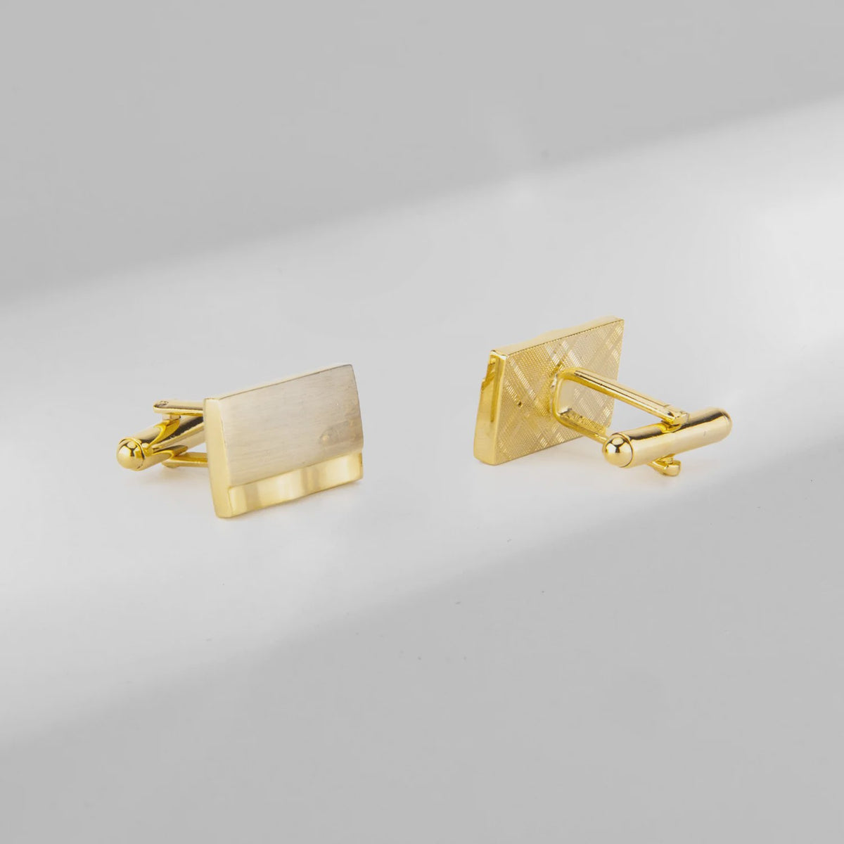 Goudkleurige Manchetknopen Set voor Heren | Stijlvolle Koperen Accessoires | Cadeau voor Hem