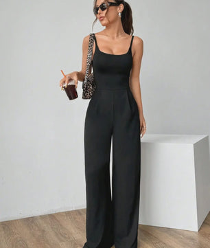 Elegante Dames Jumpsuit met Halterband - Perfect voor Lente, Zomer & Herfst