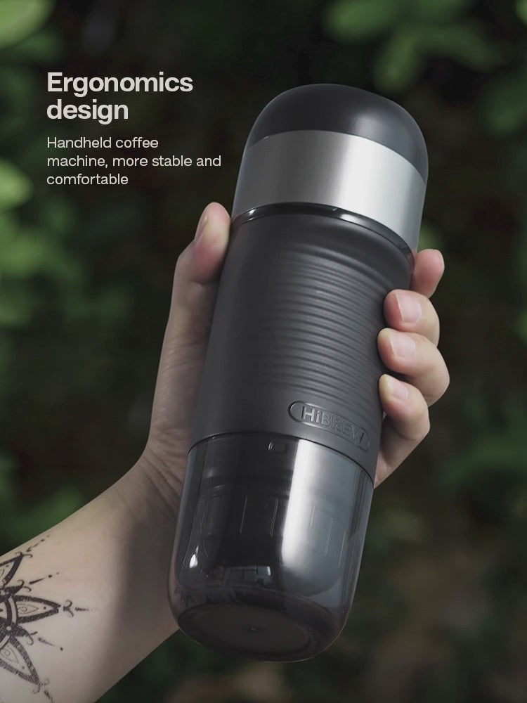 HiBREW Draagbare Koffiemachine: Espresso voor Auto & Thuis (DC12V)