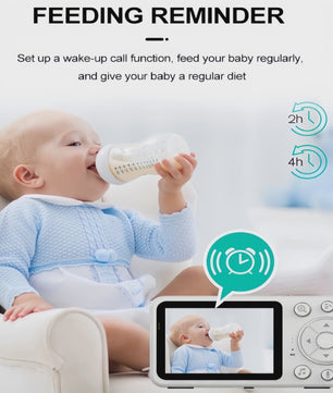 2.8 inch Babyfoon met Camera, Tweeweg Audio, Temperatuur & Vochtigheidssensor, Nachtzicht