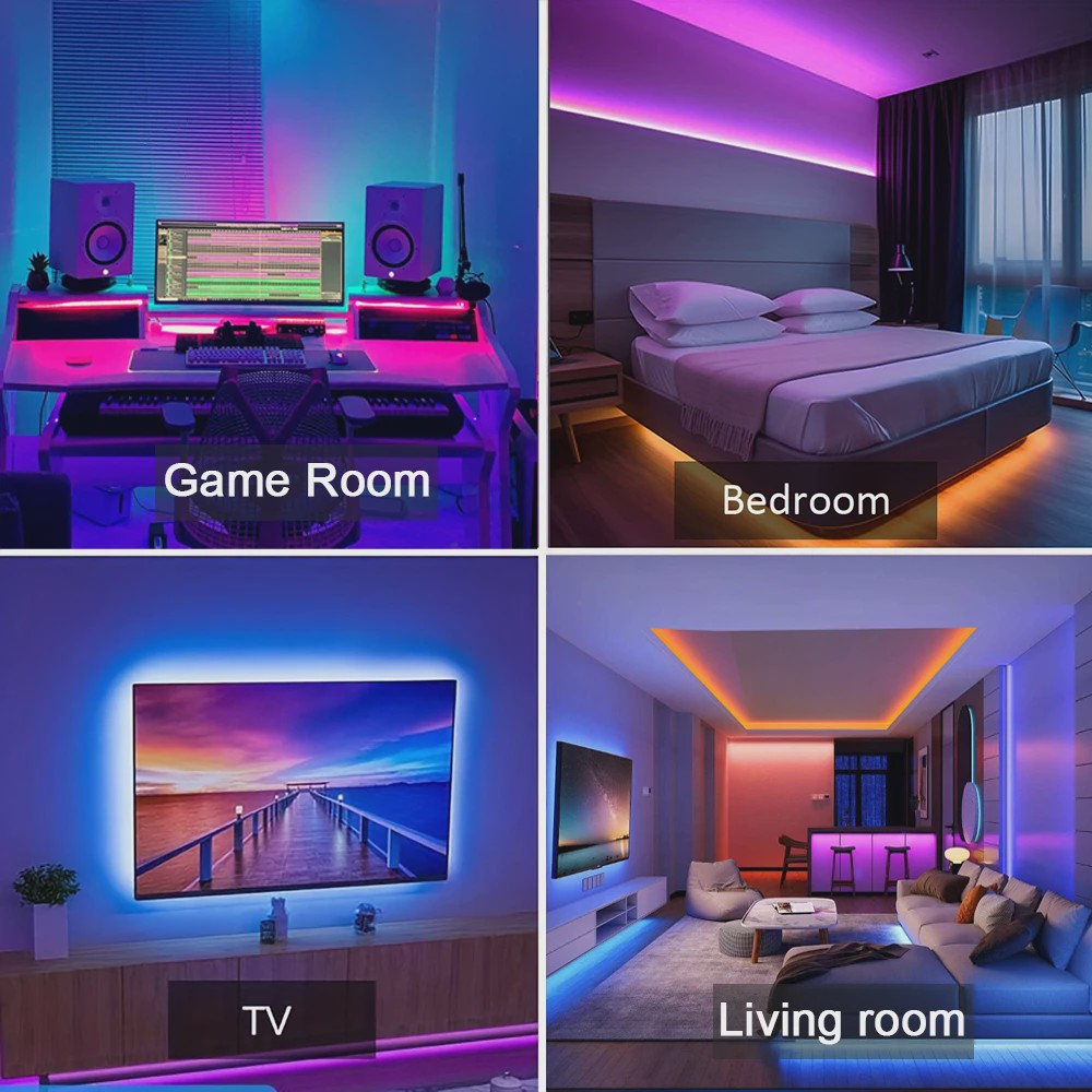RGB LED Strip Verlichting - Flexibel, APP & Afstandsbediening - 5m t/m 30m - Sfeervolle Decoratie