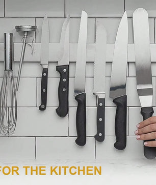Magnetische Messenhouder voor Aan de Muur - Roestvrij Staal, Multifunctionele Keuken Organizer