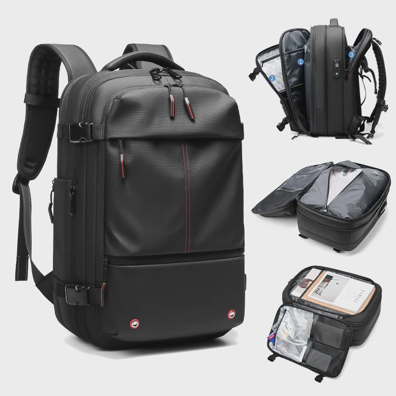Ruime 17 Inch Laptop Backpack met Vacuümcompressie & Uitbreidbaar Ontwerp - Zaken, School & Outdoor