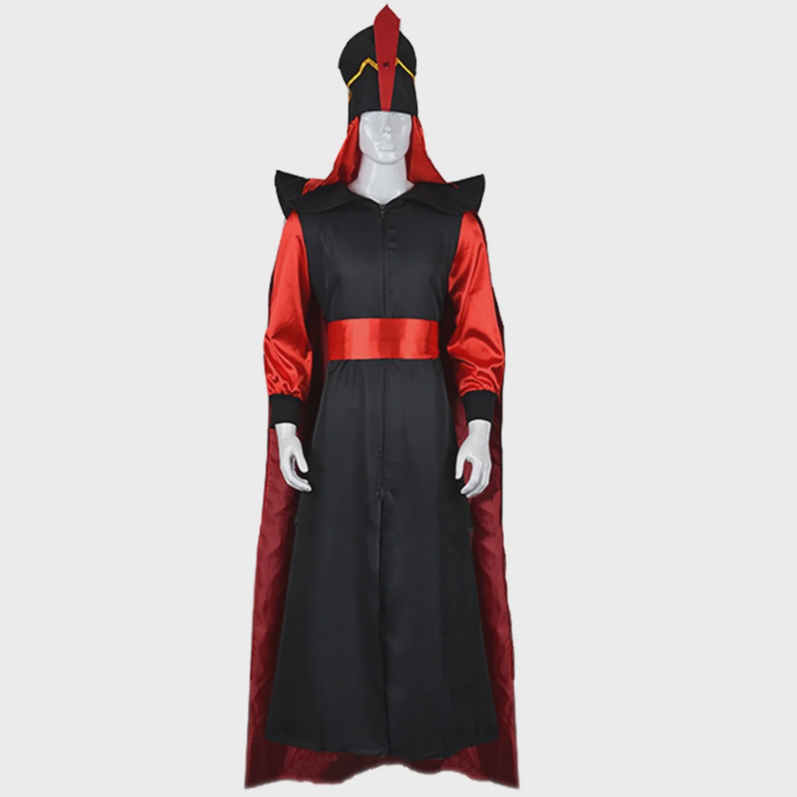 Jafar Cosplay Kostuum voor Heren en Dames - Jumpsuit, Mantel & Hoed