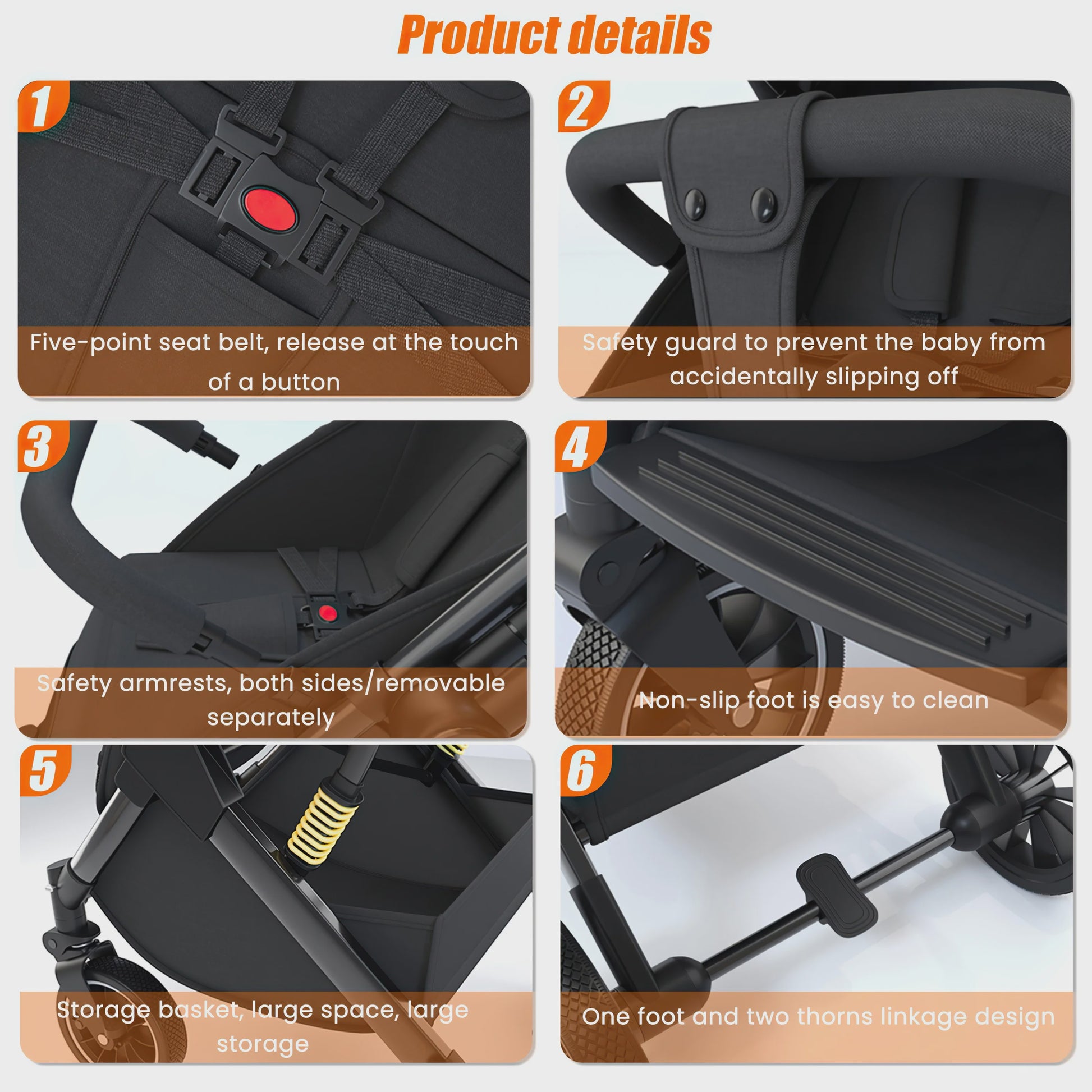 Luxe Lichtgewicht Kinderwagen Baby Reiswieg Travel System - Comfortabel en Veilig Reizen